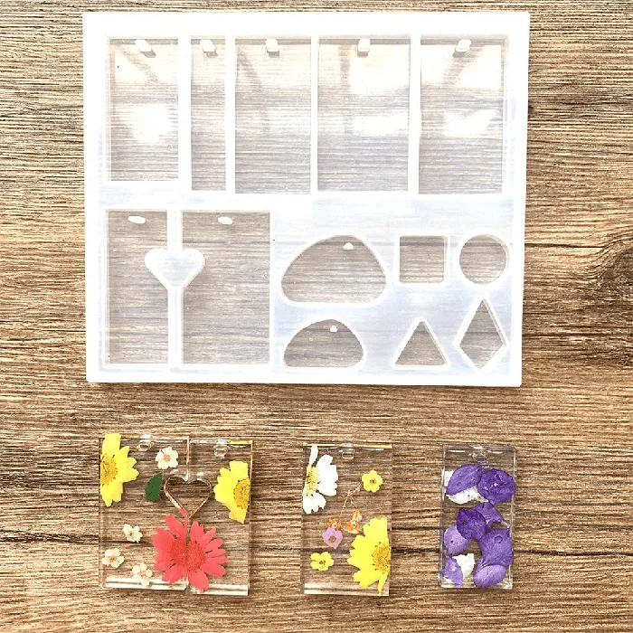 3PCs Resin Jewelry Molds for Resin Pendants Keychains Earrings IntoResin Earrings