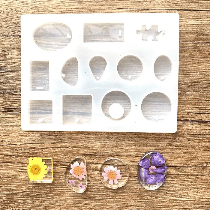 3PCs Resin Jewelry Molds for Resin Pendants Keychains Earrings IntoResin Earrings