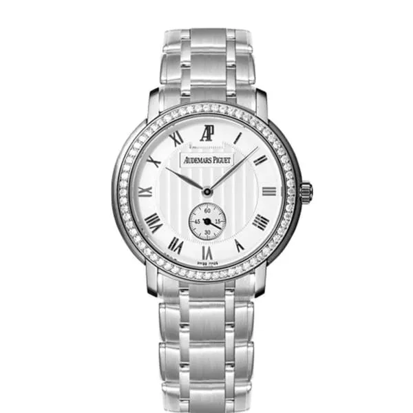 Audemars Piguet Bracelets Audemars Piguet Jules Audemars Small Seconds 36mm Watch Ref 15156BCZZ1229BC01 Silver Roman Dial Diamond Bezel 18K White Gold Bracelet Audemars Piguet Bracelets Audemars Piguet Jules Audemars Small Seconds 36mm Watch Ref 15156BCZZ1229BC01 Silver Roman Dial Diamond Bezel 18K White Gold Bracelet