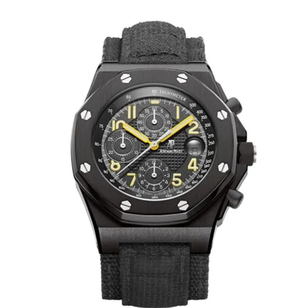 Audemars Piguet Royal Oak Offshore Offshore Chronograph End Of Days 42mm Mens Watch Ref 25770SNOO0001KE01 Black Dial Aramide Fibers Strap Audemars Piguet Watches Audemars Piguet Royal Oak Offshore Offshore Chronograph End Of Days 42mm Mens Watch Ref 25770SNOO0001KE01 Black Dial Aramide Fibers Strap Audemars Piguet Watches