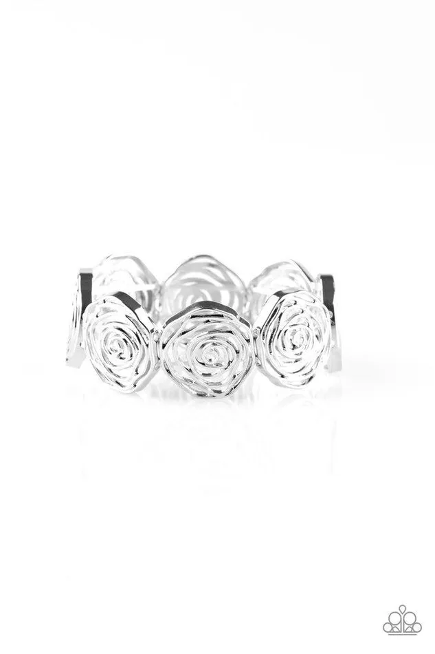Bracelets Paparazzi Jewelry Paparazzi Bracelet Beat Around The ROSEBUSH Silver