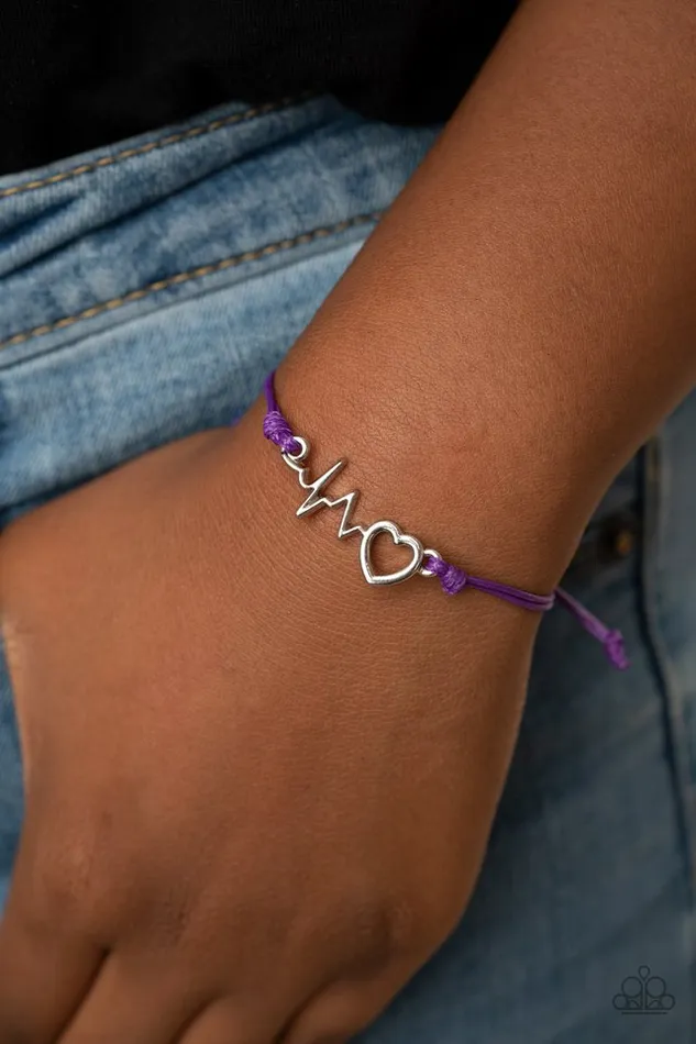 Bracelets Paparazzi Jewelry Paparazzi Bracelet Cardiac Couture Purple