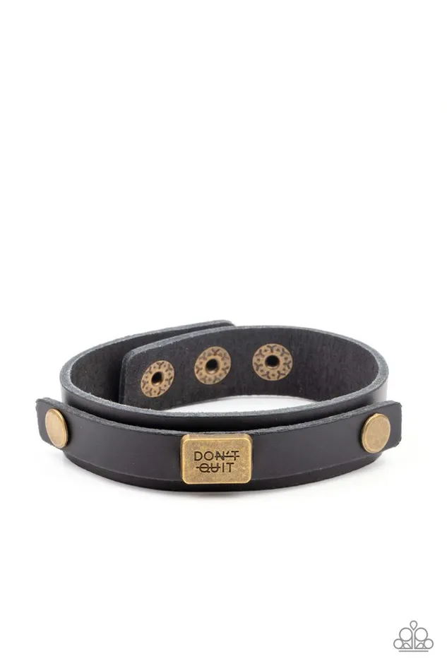Bracelets Paparazzi Jewelry Paparazzi Bracelet Dont Quit Now Black Bracelets Paparazzi Jewelry Paparazzi Bracelet Dont Quit Now Black