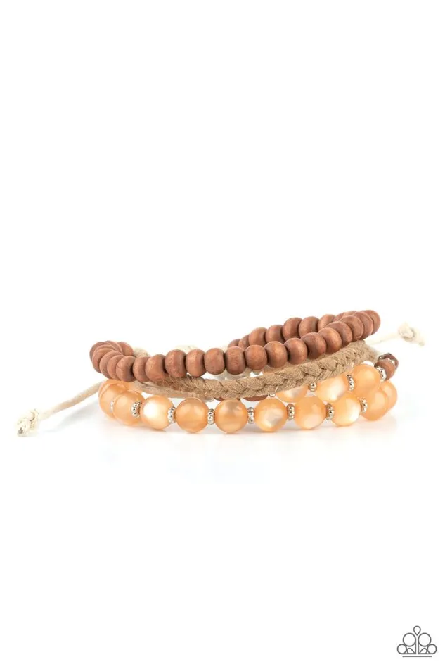 Bracelets Paparazzi Jewelry Paparazzi Bracelet Down HOMESPUN Orange Bracelets Paparazzi Jewelry Paparazzi Bracelet Down HOMESPUN Orange