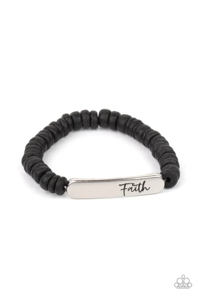 Bracelets Paparazzi Jewelry Paparazzi Bracelet Full Faith Black Bracelets Paparazzi Jewelry Paparazzi Bracelet Full Faith Black
