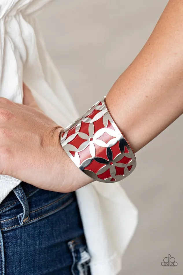 Bracelets Paparazzi Jewelry Paparazzi Bracelet Garden Fiesta Red