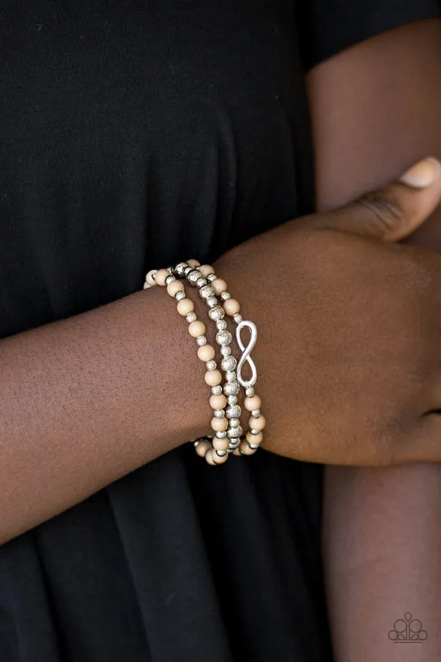 Bracelets Paparazzi Jewelry Paparazzi Bracelet Immeasurably Infinite Brown