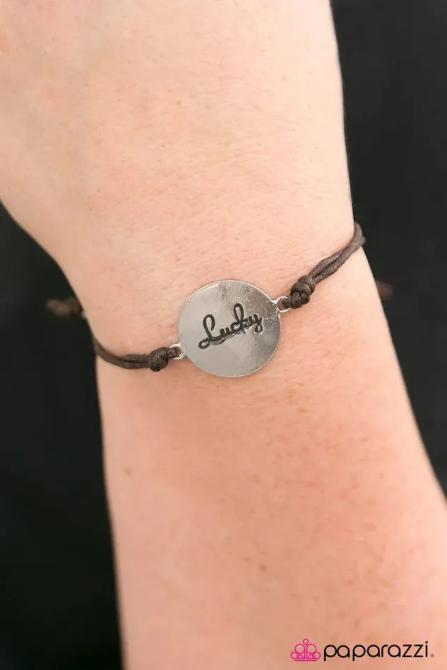 Bracelets Paparazzi Jewelry Paparazzi Bracelet Its My Lucky Day Brown