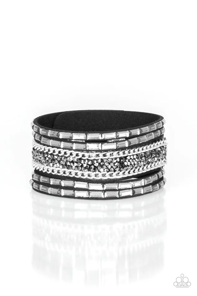Bracelets Paparazzi Jewelry Paparazzi Bracelet Less Bitter More Glitter Black Bracelets Paparazzi Jewelry Paparazzi Bracelet Less Bitter More Glitter Black