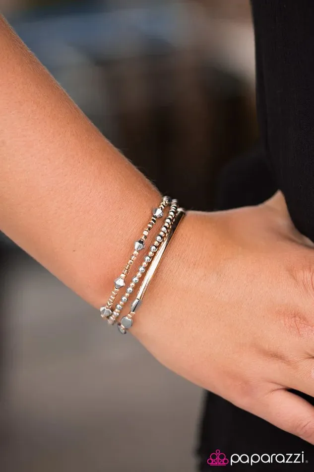 Bracelets Paparazzi Jewelry Paparazzi Bracelet Metallic Mantra Silver