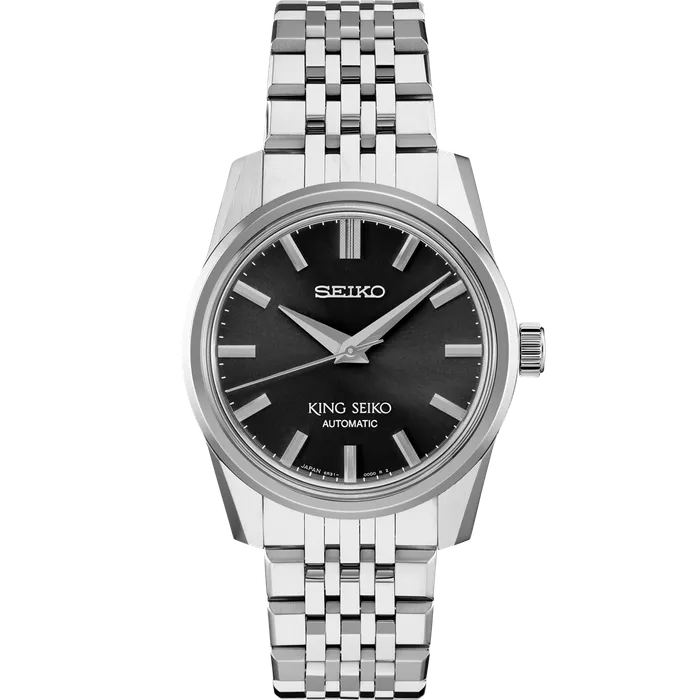 Bracelets Seiko Seiko King Seiko Stainless Steel Black Dial 37mm Automatic Bracelets Seiko Seiko King Seiko Stainless Steel Black Dial 37mm Automatic