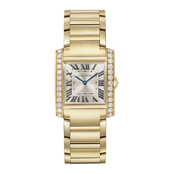 Cartier Bracelets Cartier Tank Francaise 32mm Watch Ref WJTA0040 Gold Roman Dial Diamond Bezel 18K Yellow Gold Bracelet Cartier Bracelets Cartier Tank Francaise 32mm Watch Ref WJTA0040 Gold Roman Dial Diamond Bezel 18K Yellow Gold Bracelet