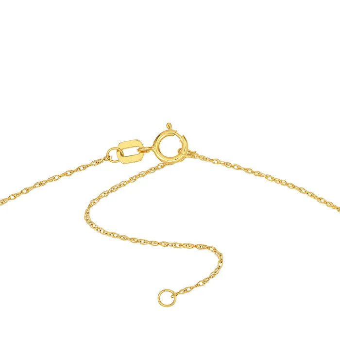 Croghans 10ctw Diamond Small Cross 14K Yellow Gold Pendant Necklace Necklaces