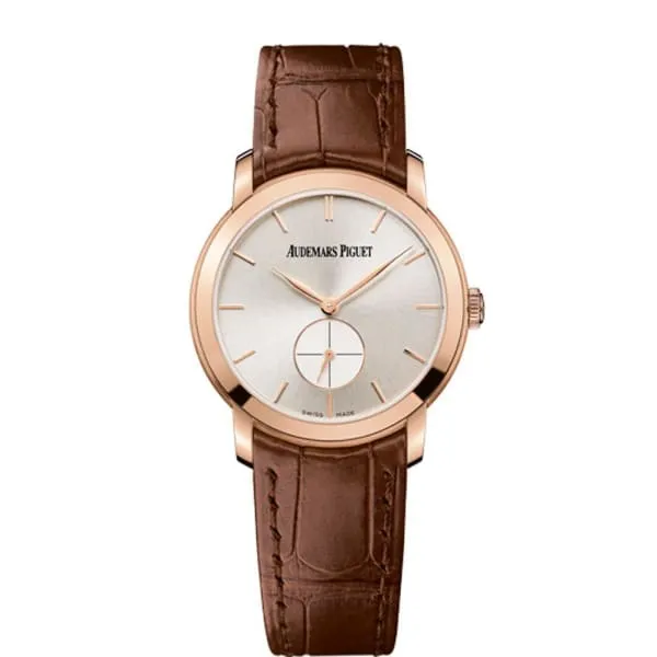 Earrings Audemars Piguet Audemars Piguet Jules Audemars Small Seconds 33mm Watch Ref 77238OROOA088CR01 Silver Dial in 18K Rose Gold Case Brown Alligator Strap Earrings Audemars Piguet Audemars Piguet Jules Audemars Small Seconds 33mm Watch Ref 77238OROOA088CR01 Silver Dial in 18K Rose Gold Case Brown Alligator Strap