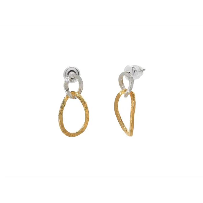 Earrings Gurhan Gurhan Dangle Earrings in Sterling Plated with 24K Gold