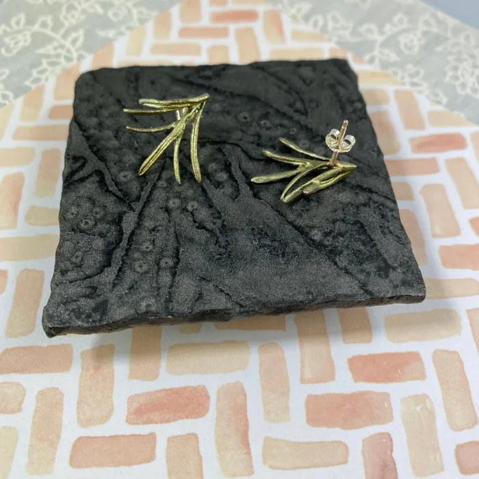 Earrings Michael Michaud Rosemary Petite Herb Post Earrings Earrings Michael Michaud Rosemary Petite Herb Post Earrings