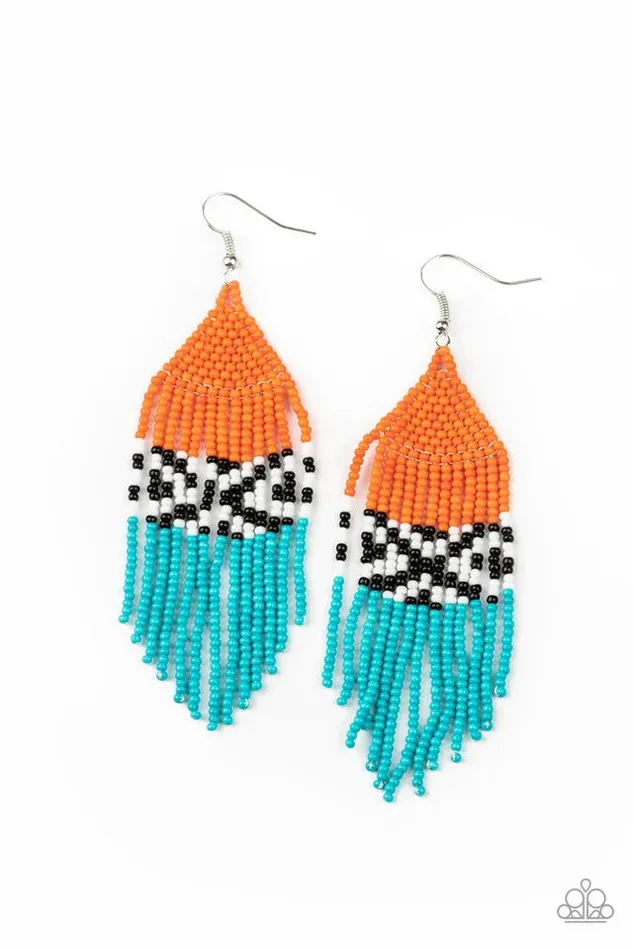 Earrings Paparazzi Earring Beautifully BEADazzling Orange Paparazzi Jewelry