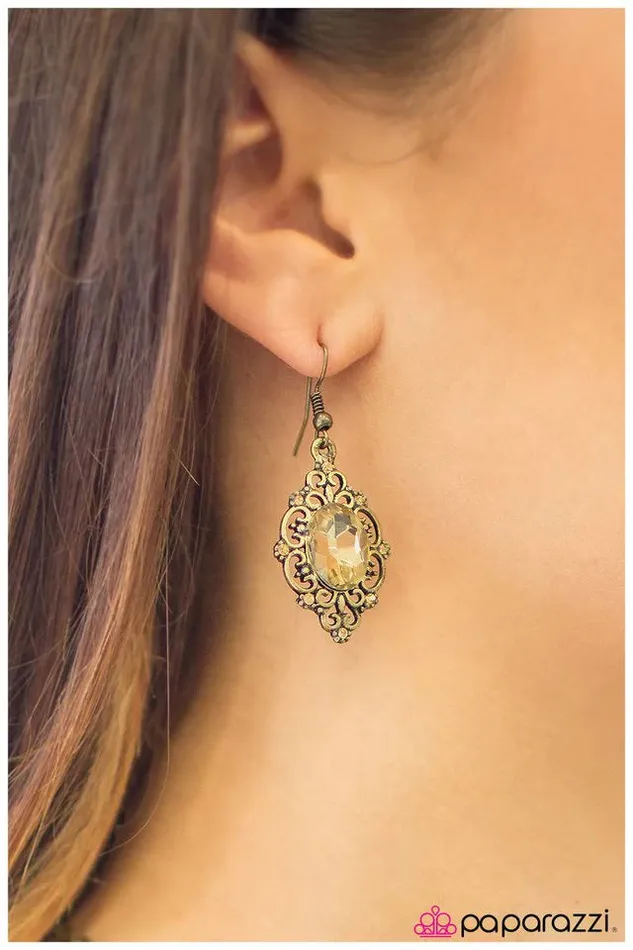 Earrings Paparazzi Earring Made of Money Brass Paparazzi Jewelry