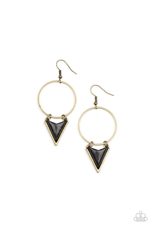 Earrings Paparazzi Earring Sahara Shark Brass Paparazzi Jewelry Earrings Paparazzi Earring Sahara Shark Brass Paparazzi Jewelry