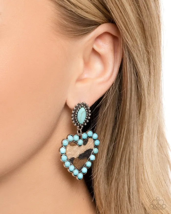 Earrings Paparazzi Earring Whimsical Wrangler Blue Paparazzi Jewelry