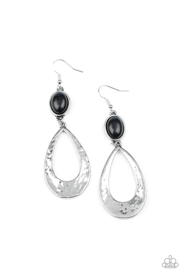 Earrings Paparazzi Jewelry Paparazzi Earring Badlands Baby Black Earrings Paparazzi Jewelry Paparazzi Earring Badlands Baby Black