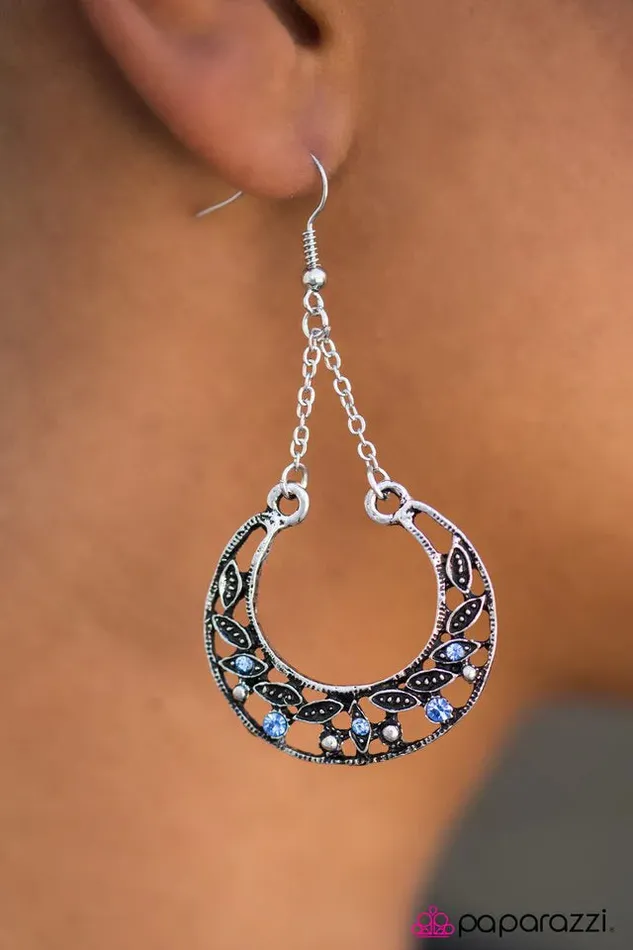 Earrings Paparazzi Jewelry Paparazzi Earring BEAM On Blue