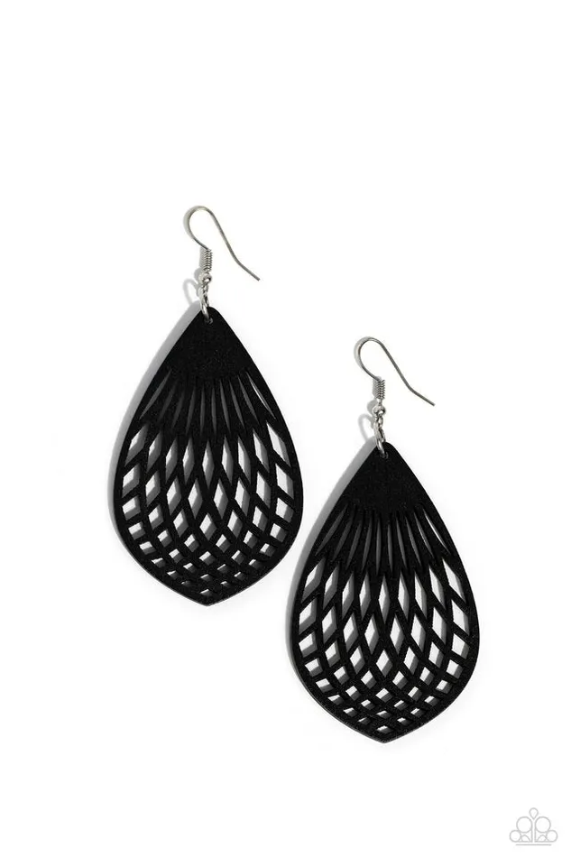 Earrings Paparazzi Jewelry Paparazzi Earring Caribbean Coral Black Earrings Paparazzi Jewelry Paparazzi Earring Caribbean Coral Black