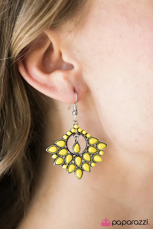 Earrings Paparazzi Jewelry Paparazzi Earring Isla Bella Yellow