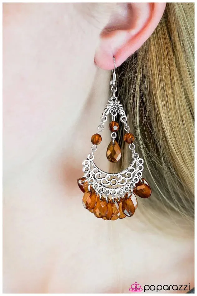 Earrings Paparazzi Jewelry Paparazzi Earring My Valentine Brown