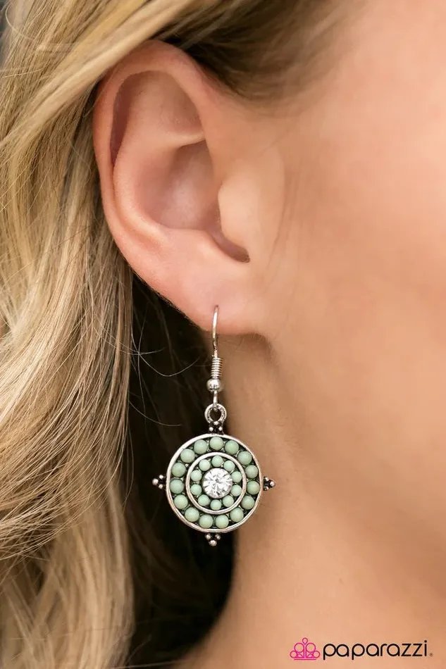 Earrings Paparazzi Jewelry Paparazzi Earring One Step Closer To Summer Green