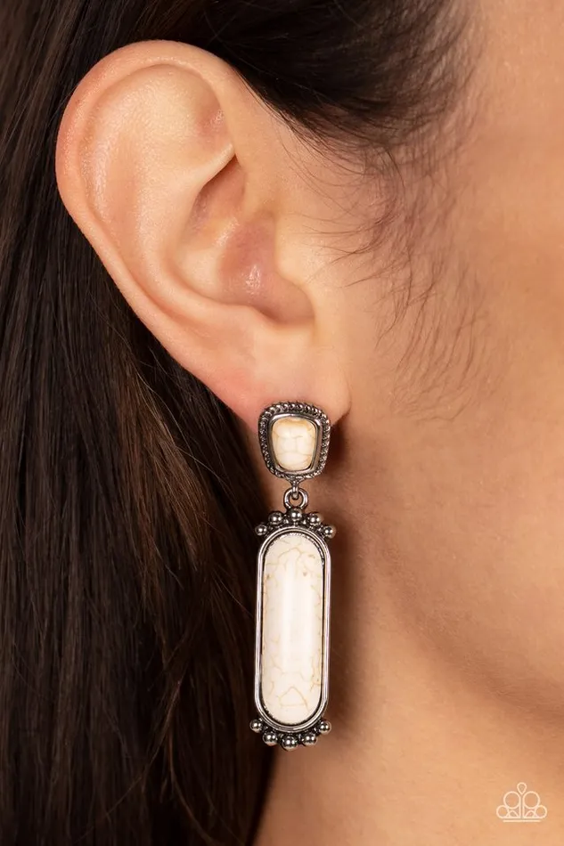 Earrings Paparazzi Jewelry Paparazzi Earring Southern Charm White