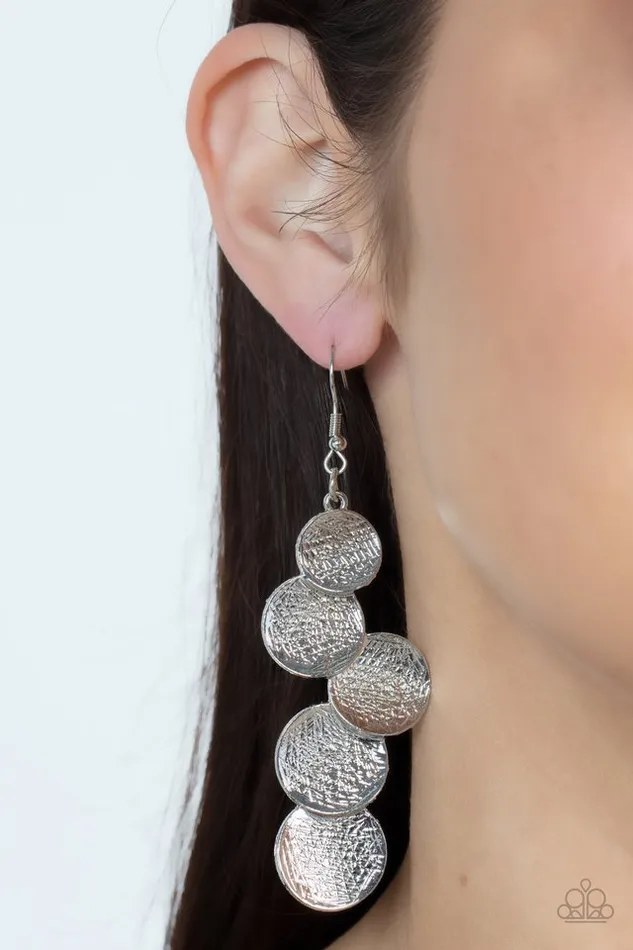 Earrings Paparazzi Jewelry Paparazzi Earring Token Gesture Silver