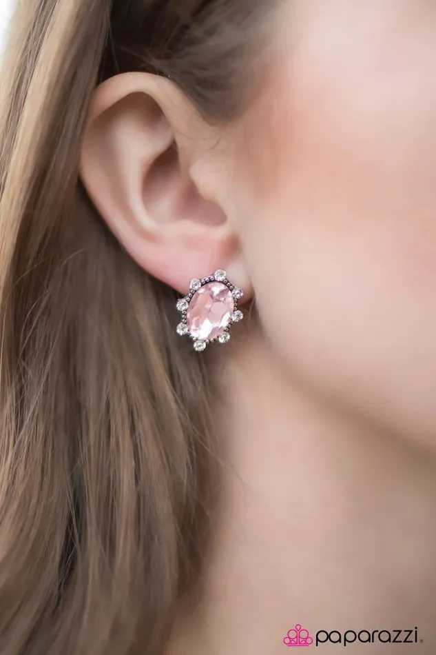 Earrings Paparazzi Jewelry Paparazzi Earring Truly Kissable Pink