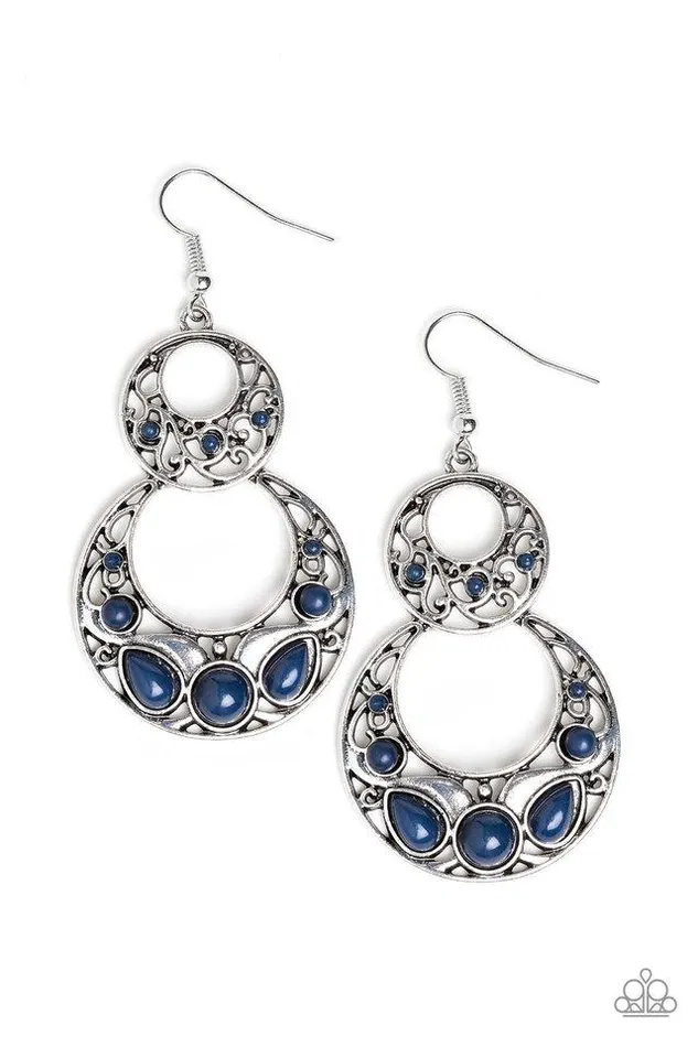 Earrings Paparazzi Jewelry Paparazzi Earring West Coast Whimsical Blue