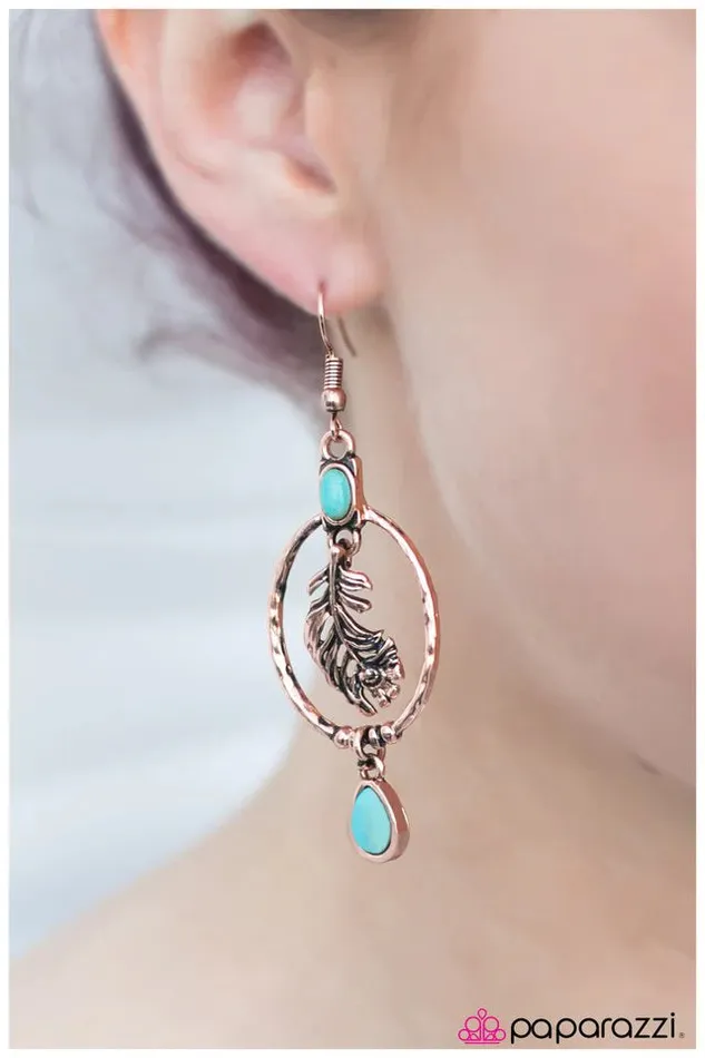 Earrings Paparazzi Jewelry Paparazzi Earring Wings Are Made To Fly Copper