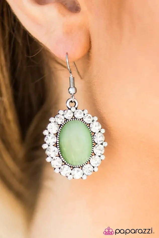 Earrings Paparazzi Jewelry Paparazzi Earring Wouldnt It Be ICE Green