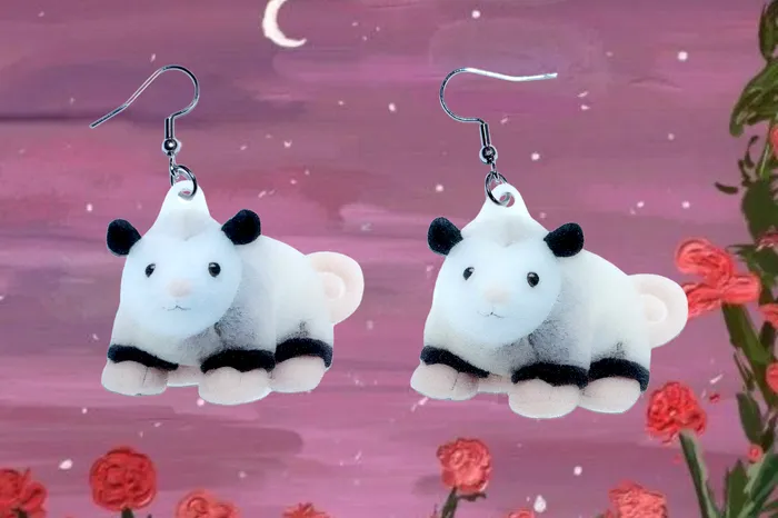 Earrings Sam Makes Things Build a Bear Opossum Cute Handmade Earrings