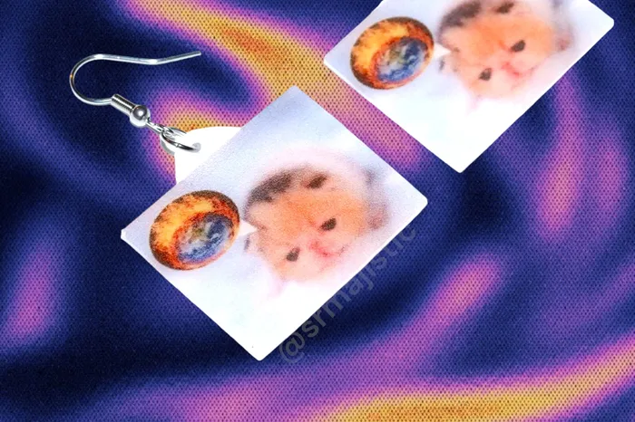 Earrings Sam Makes Things READY TO SHIP Little Kitten Exploding World Funny Meme Handmade Earrings Earrings Sam Makes Things READY TO SHIP Little Kitten Exploding World Funny Meme Handmade Earrings