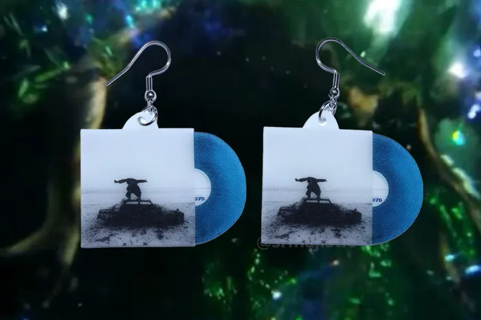 Earrings Sam Makes Things READY TO SHIP The 1975 Being Funny in a Foreign Language Vinyl Album Handmade Earrings Earrings Sam Makes Things READY TO SHIP The 1975 Being Funny in a Foreign Language Vinyl Album Handmade Earrings