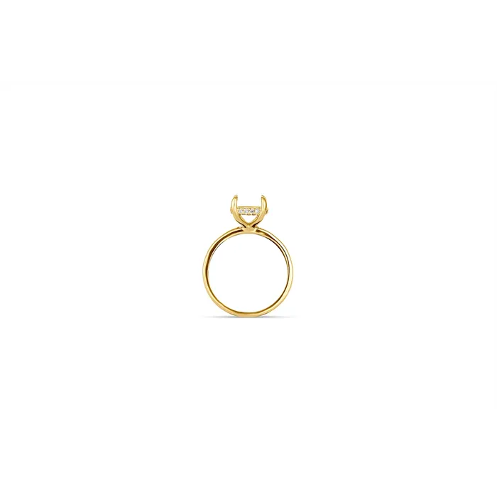 Engagement Collections Rings 14K Yellow Gold Semi Mount Ring Round Hidden Halo Engagement Collections Rings 14K Yellow Gold Semi Mount Ring Round Hidden Halo