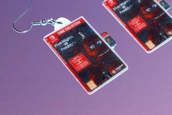 Five Nights at Freddys Core Collection Nintendo Switch 2D Game detailed Handmade Earrings Sam Makes Things Earrings