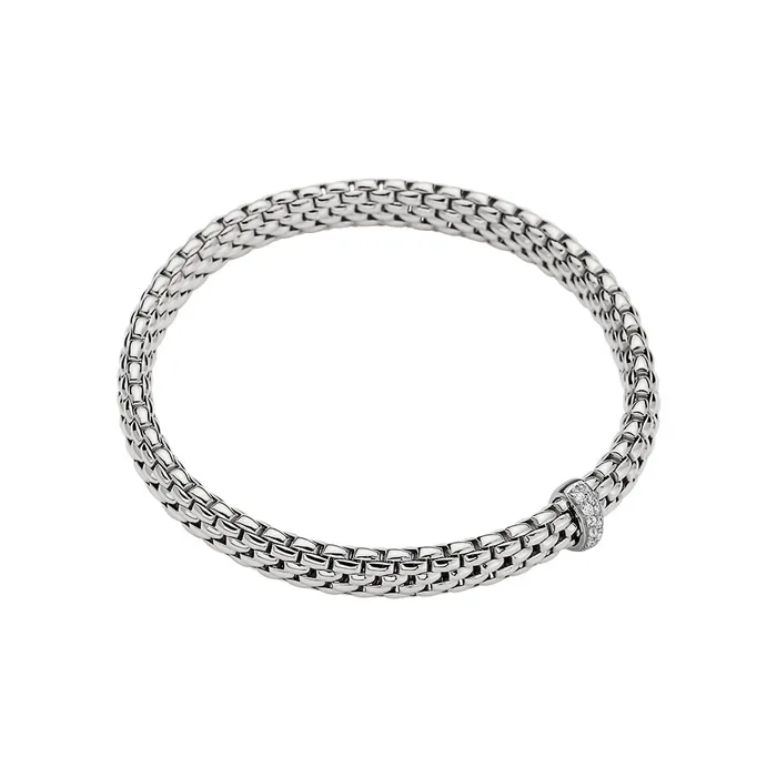 FOPE Bracelets Fope 18K White Gold Vendome Collection Diamond Bracelet Large Size FOPE Bracelets Fope 18K White Gold Vendome Collection Diamond Bracelet Large Size