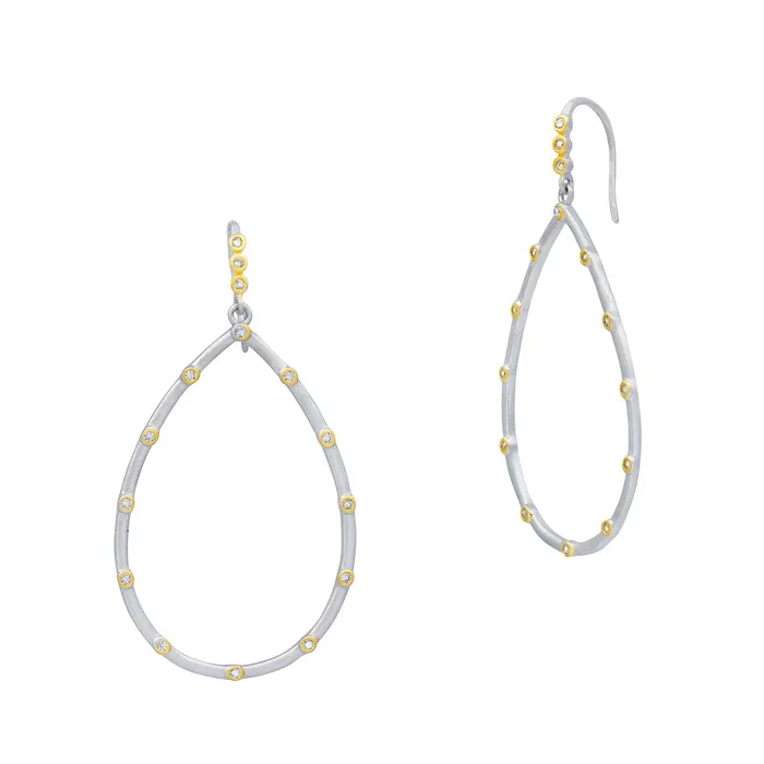 Freida Rothman Earrings Freida Rothman Signature Thin Bezel Teardrop Earrings Freida Rothman Earrings Freida Rothman Signature Thin Bezel Teardrop Earrings
