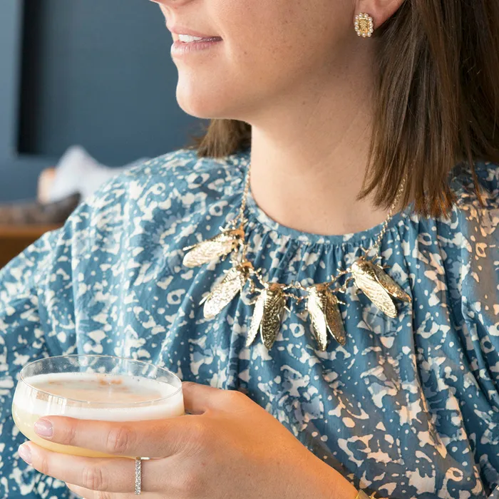 Goldbug Crest Pearl Earrings Goldbug Collection Earrings
