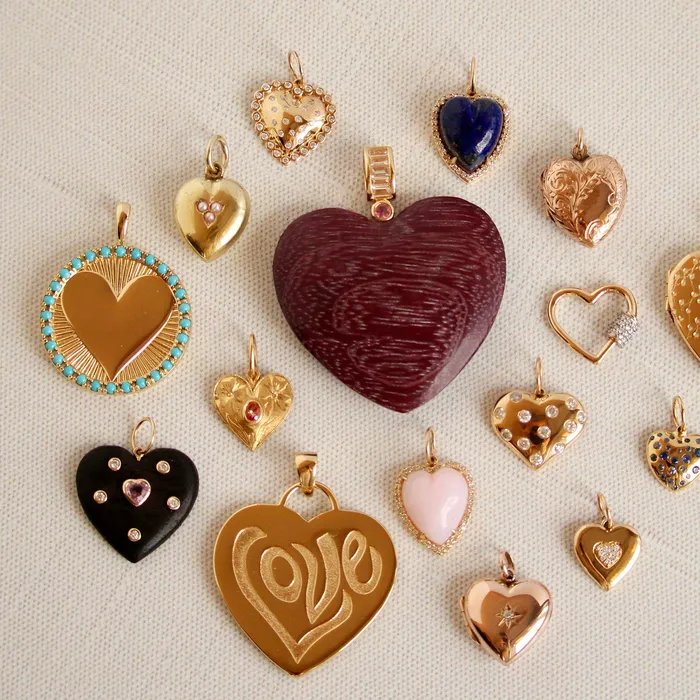 Jane Win LOVE Jumbo Wood Heart Pendant Necklace Jane Win Necklaces