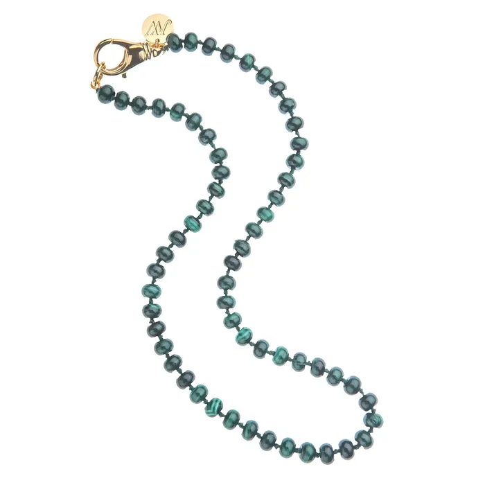Jane Win Necklaces Jane Win Malachite Beaded Necklace