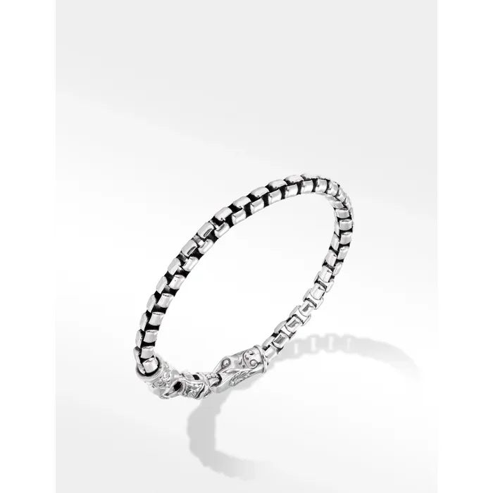 Konstantino Alchemy Collection Sterling Silver Box Chain Bracelet Konstantino Bracelets Konstantino Alchemy Collection Sterling Silver Box Chain Bracelet Konstantino Bracelets