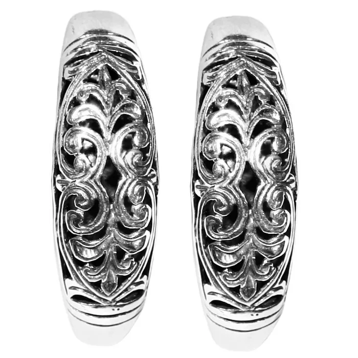 Konstantino Sterling Silver Classics Daphne Large Jhoop Earrings Konstantino Earrings Konstantino Sterling Silver Classics Daphne Large Jhoop Earrings Konstantino Earrings