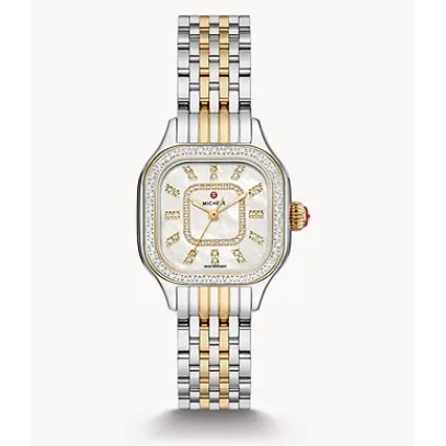 Michele Bracelets Michele Meggie TwoTone Diamond Stainless Steel Watch 27mm Quartz Michele Bracelets Michele Meggie TwoTone Diamond Stainless Steel Watch 27mm Quartz