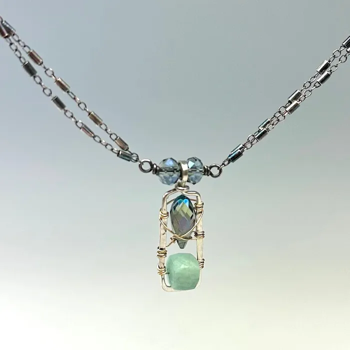 Necklaces Art By Any Means Gemstone Box Necklace
